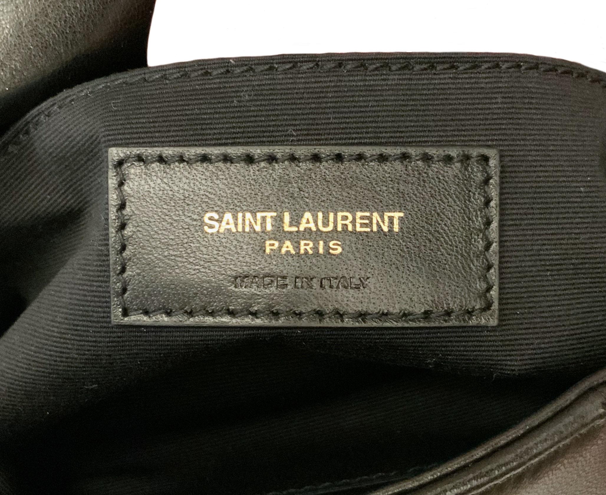 Yves Saint Laurent Jamie WOC Geldbörse auf Kette Schwarz Tasche 5