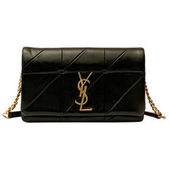 Yves Saint Laurent Jamie WOC Geldbörse auf Kette Schwarz Tasche