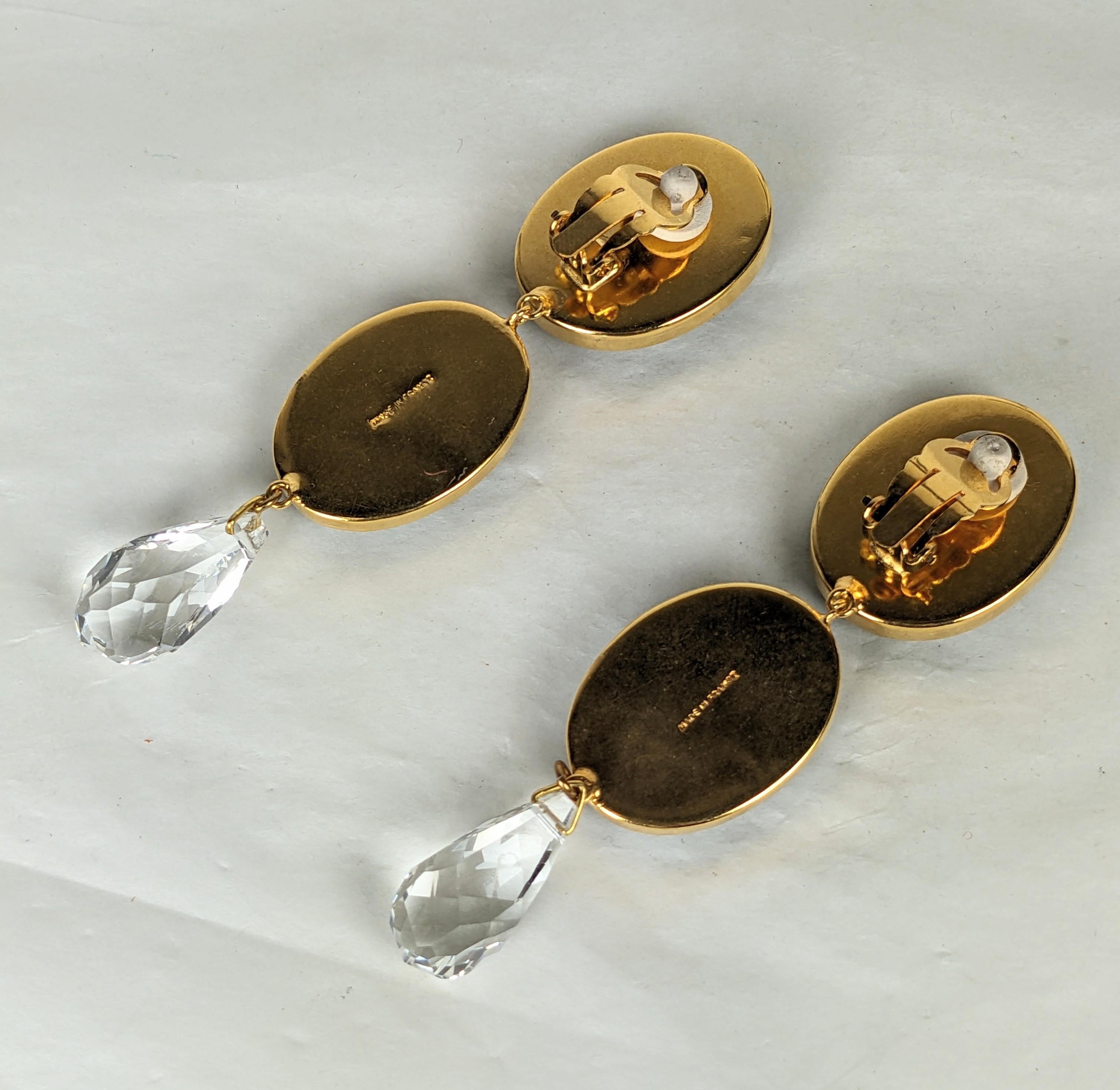 Yves Saint Laurent Jet Cameo Earclips, S/S 1977 For Sale 2