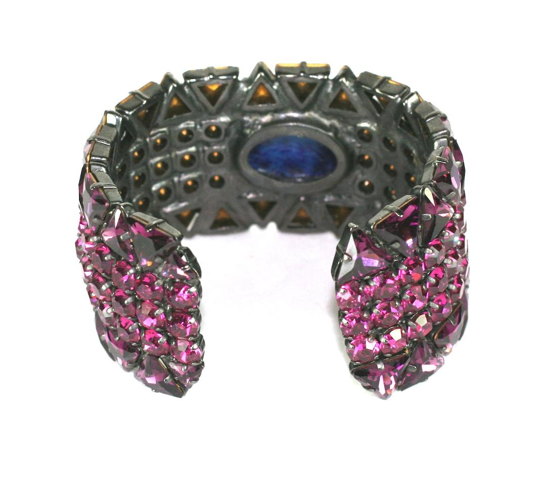 Yves Saint Laurent Jeweled Cuff Bracelet For Sale 1