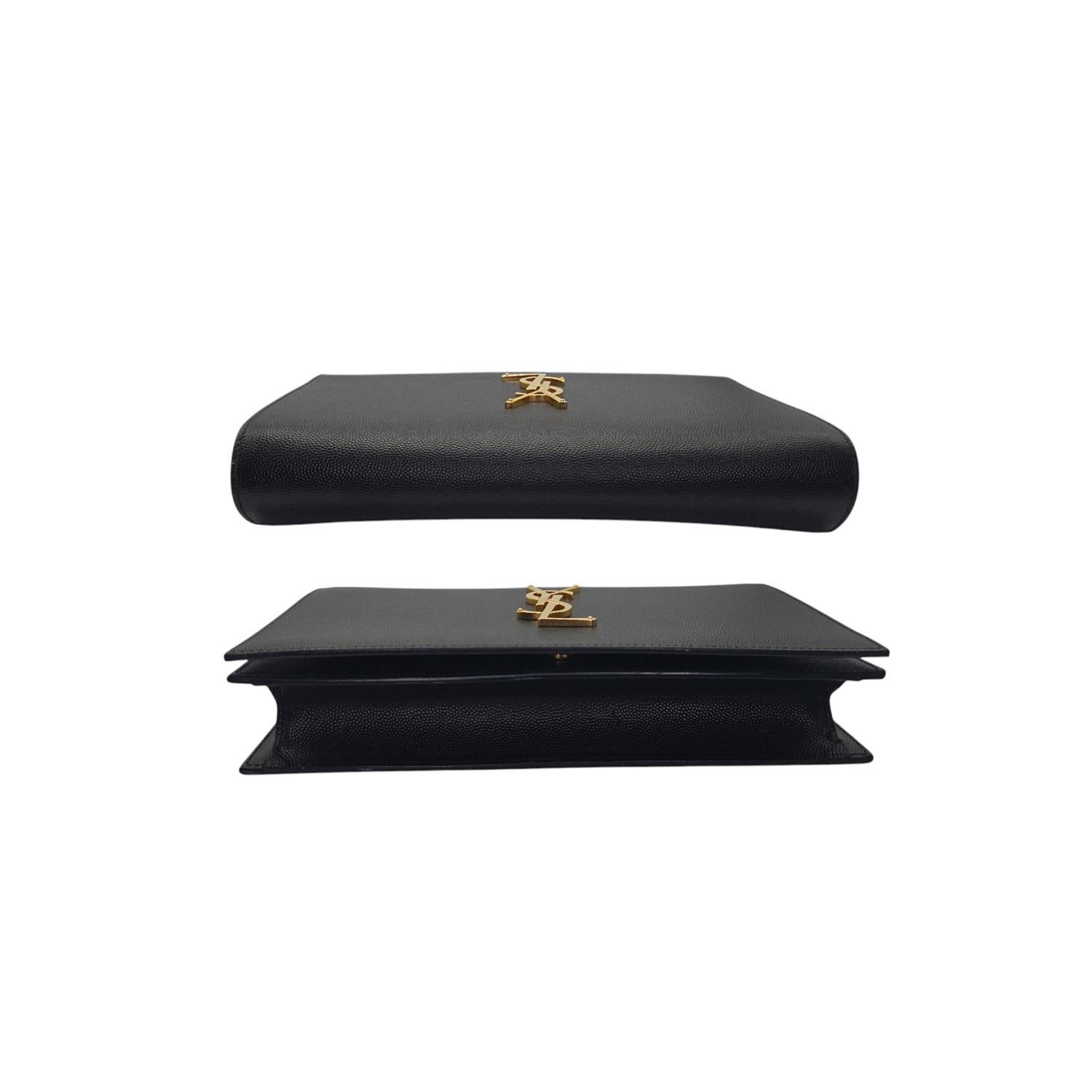 Women's YVES Saint Laurent Kate Grained Leather Clutch For Sale