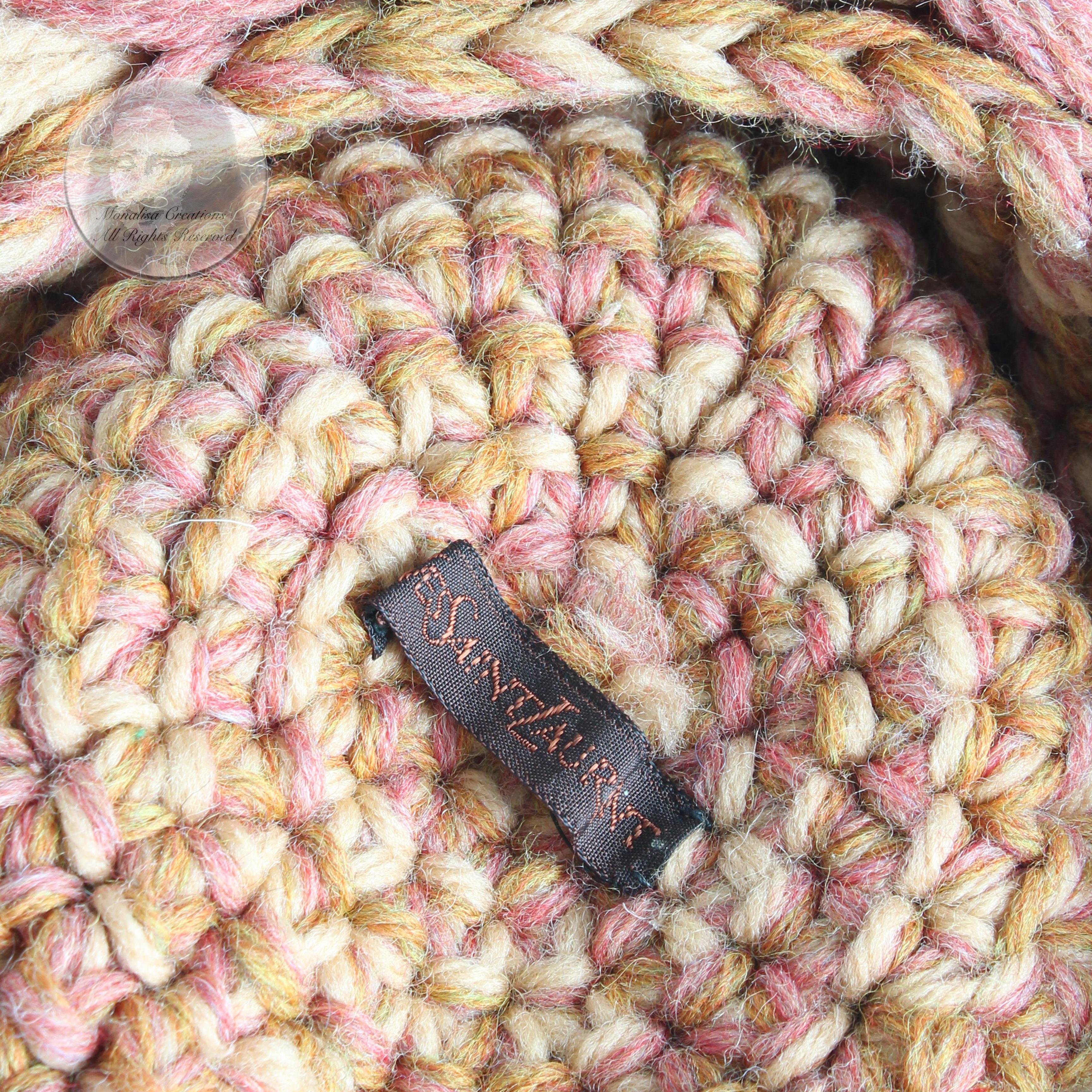 Yves Saint Laurent Knit Hat Multicolor Thick Braid Wool Cap Vintage 1970s Rare  For Sale 10