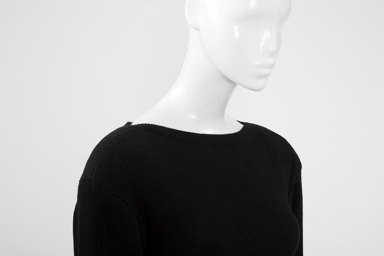 Yves Saint Laurent Knit & Tulle Mini Dress, Fall-Winter 1988 For Sale 1