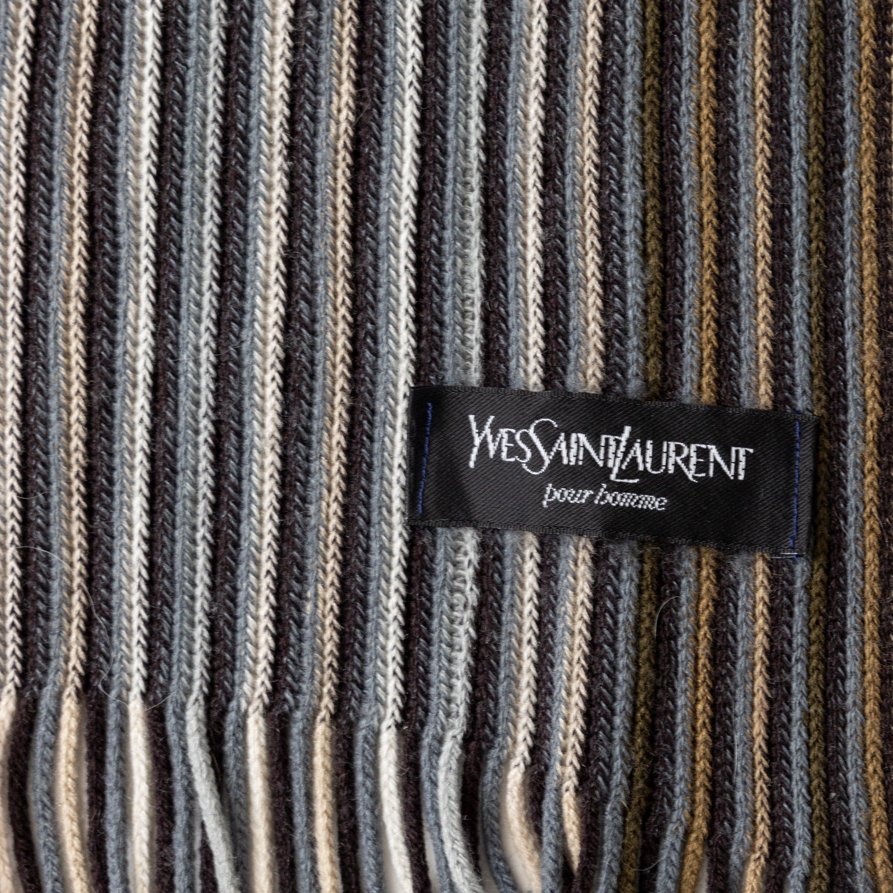 Écharpe en maille Yves Saint Laurent - années 00 en vente 4
