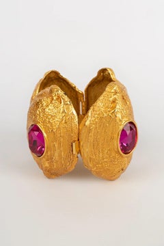 Yves Saint Laurent Großes Gold-Metallarmband