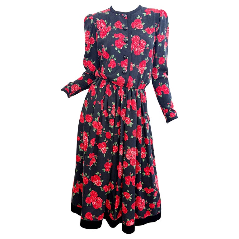 knee length dresses for ladies 70s Gunne Sax Midi Dress – Luxie Vintage