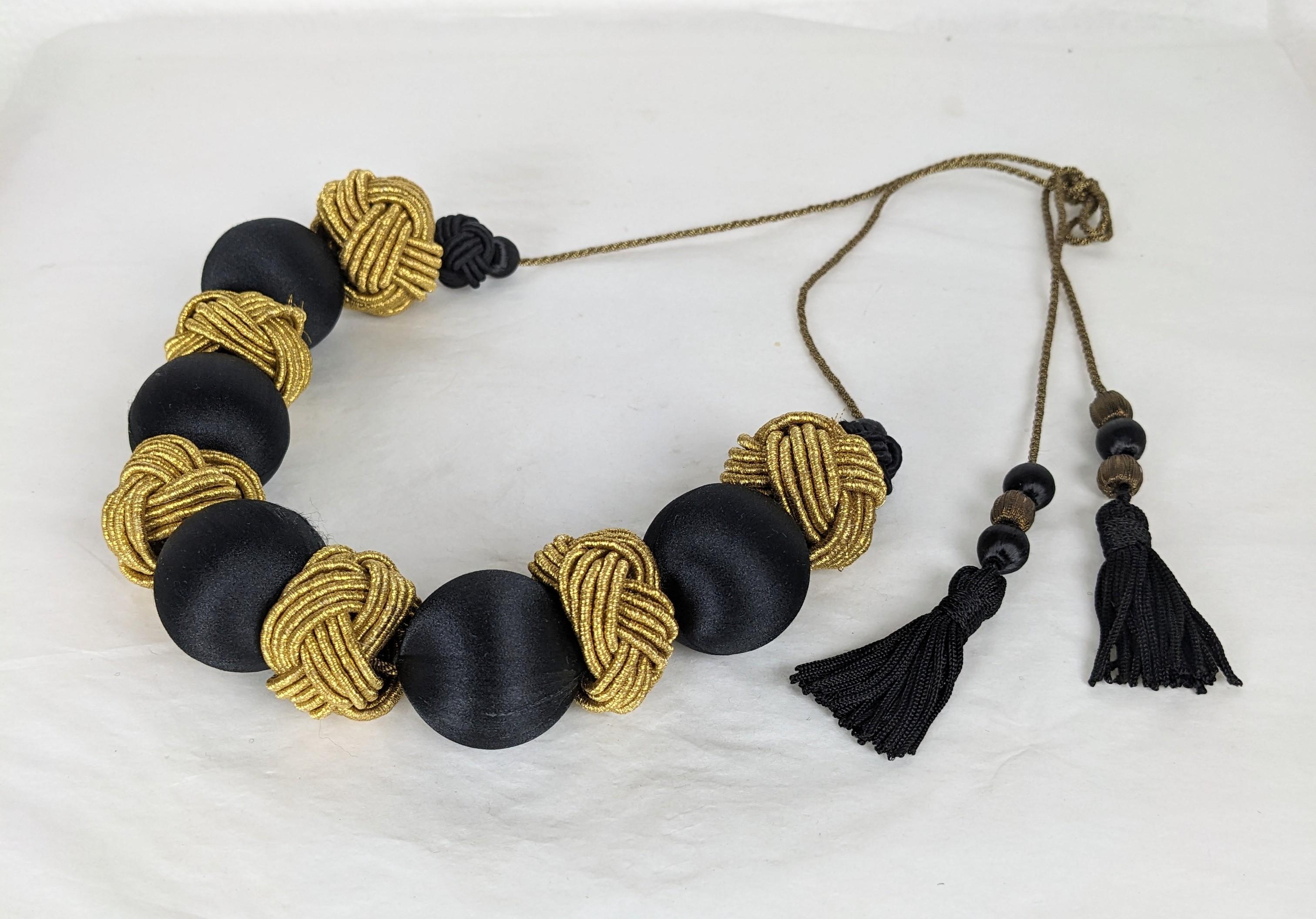 Yves Saint Laurent Lavish Haute Couture Passementerie Necklace, F/W 1977 In Excellent Condition For Sale In New York, NY