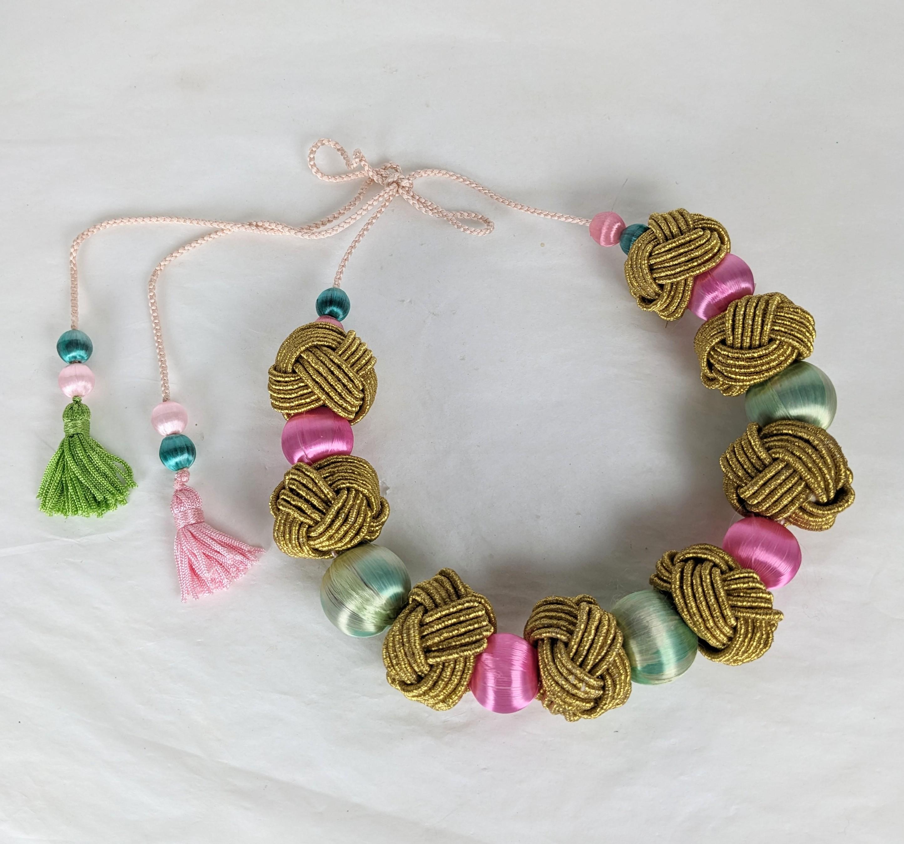 Yves Saint Laurent Lavish Haute Couture Passementerie Necklace  FW 1977 In Excellent Condition For Sale In New York, NY