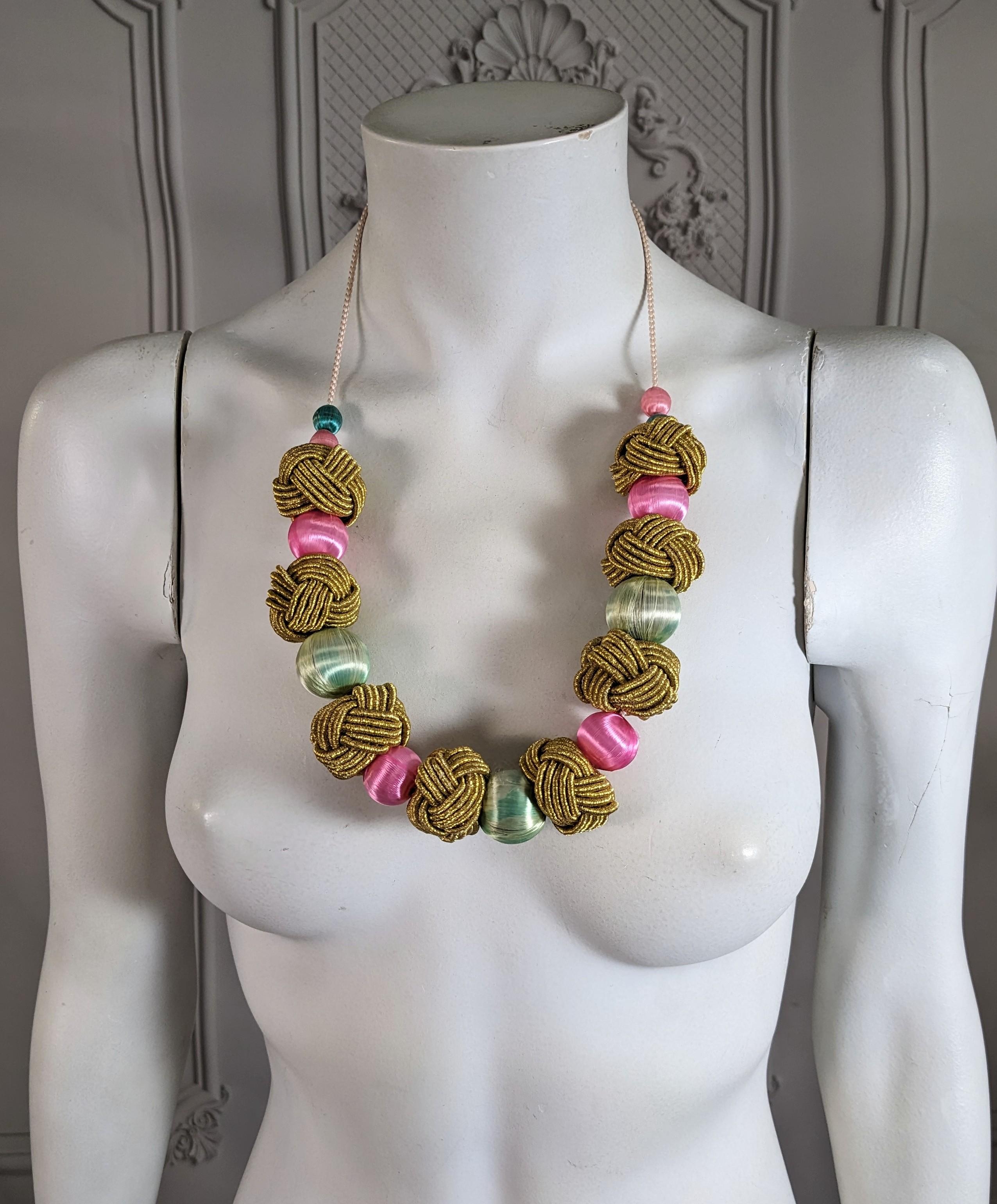 Yves Saint Laurent Lavish Haute Couture Passementerie Necklace  FW 1977 For Sale 3