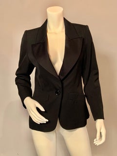 Yves Saint Laurent "Le Smoking Jacket Wool with Satin Lapels