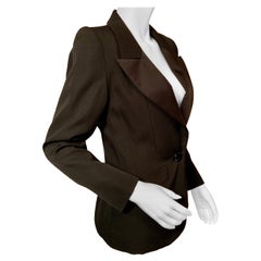 Yves Saint Laurent "Le Smoking Jacket Wool with Satin Lapels
