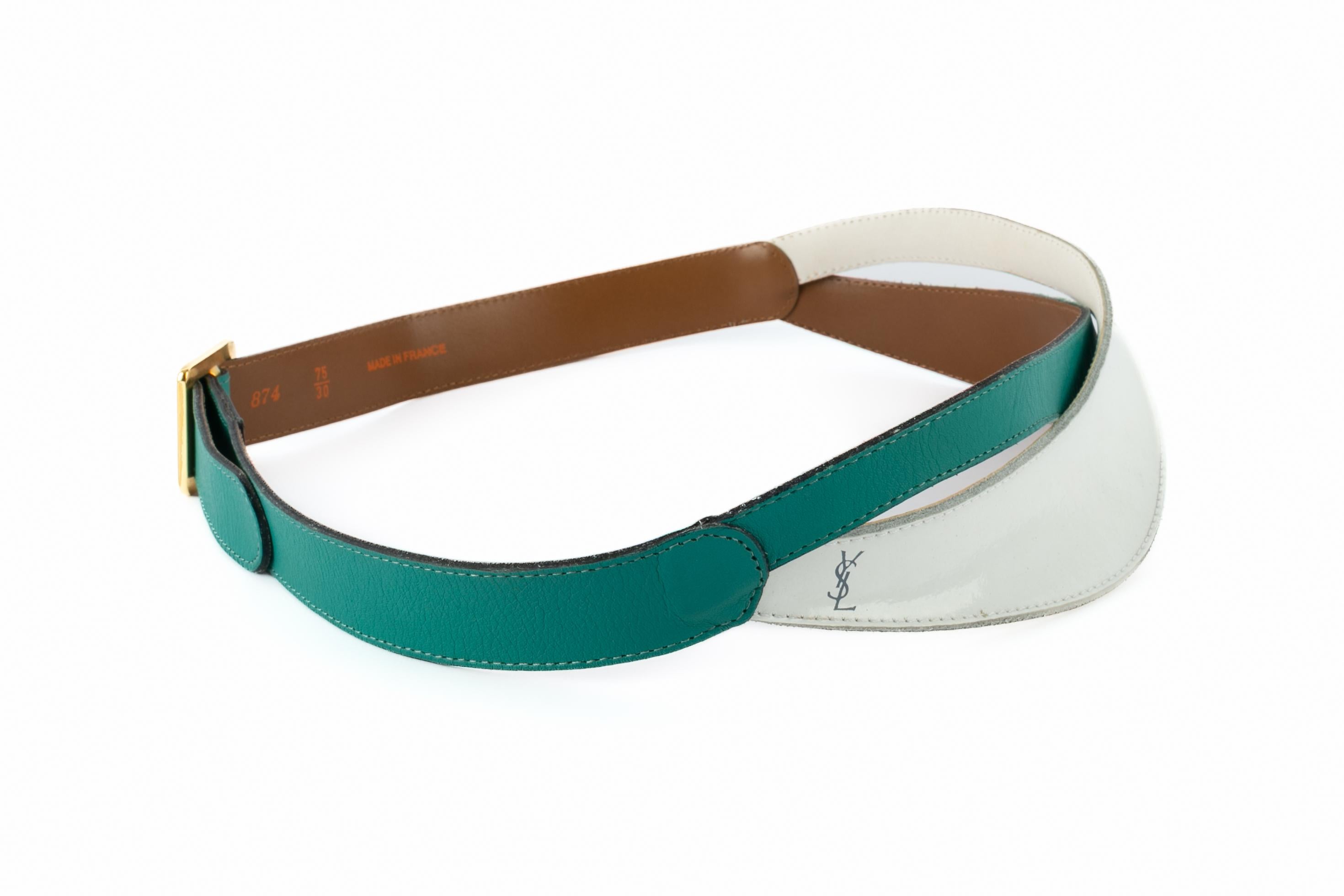 Women's Yves Saint Laurent leather belt For Sale