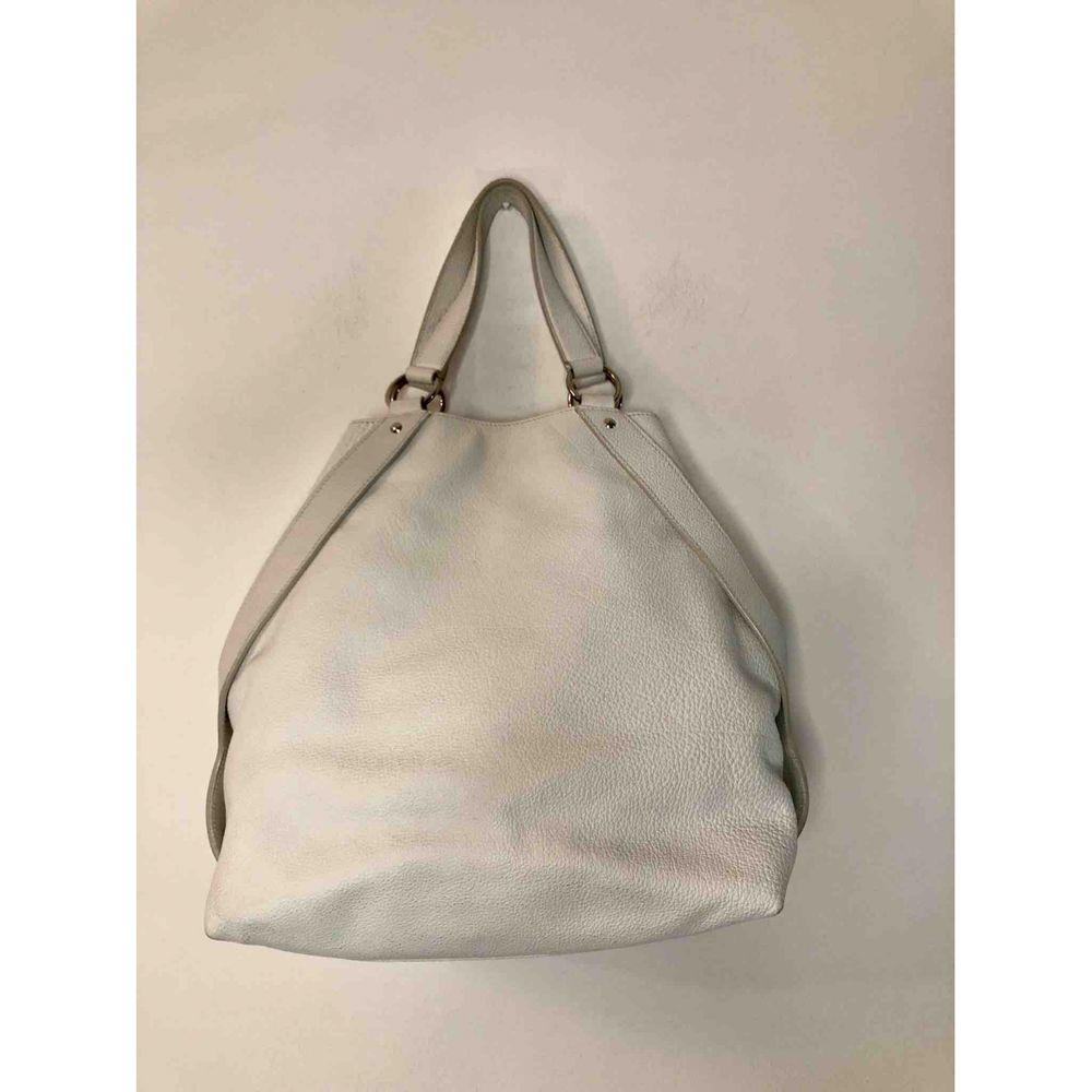 Donna Borsa in pelle di Yves Saint Laurent in bianco in vendita