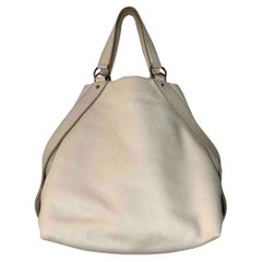 Used Yves Saint Laurent Leather Handbag in White