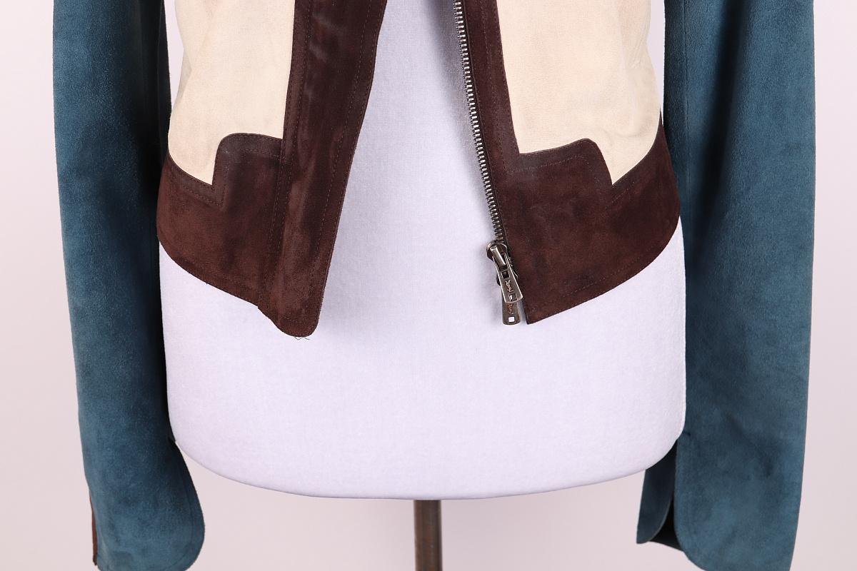 Yves Saint Laurent Veste en cuir en vente 7