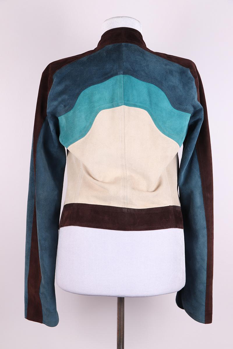 Noir Yves Saint Laurent Veste en cuir en vente