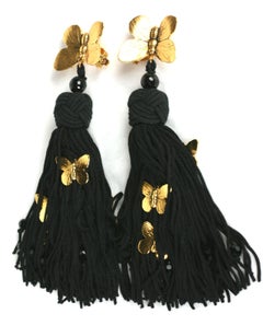 Yves Saint Laurent "Les Chinoises" Haute Couture Long Earclips at 1stDibs