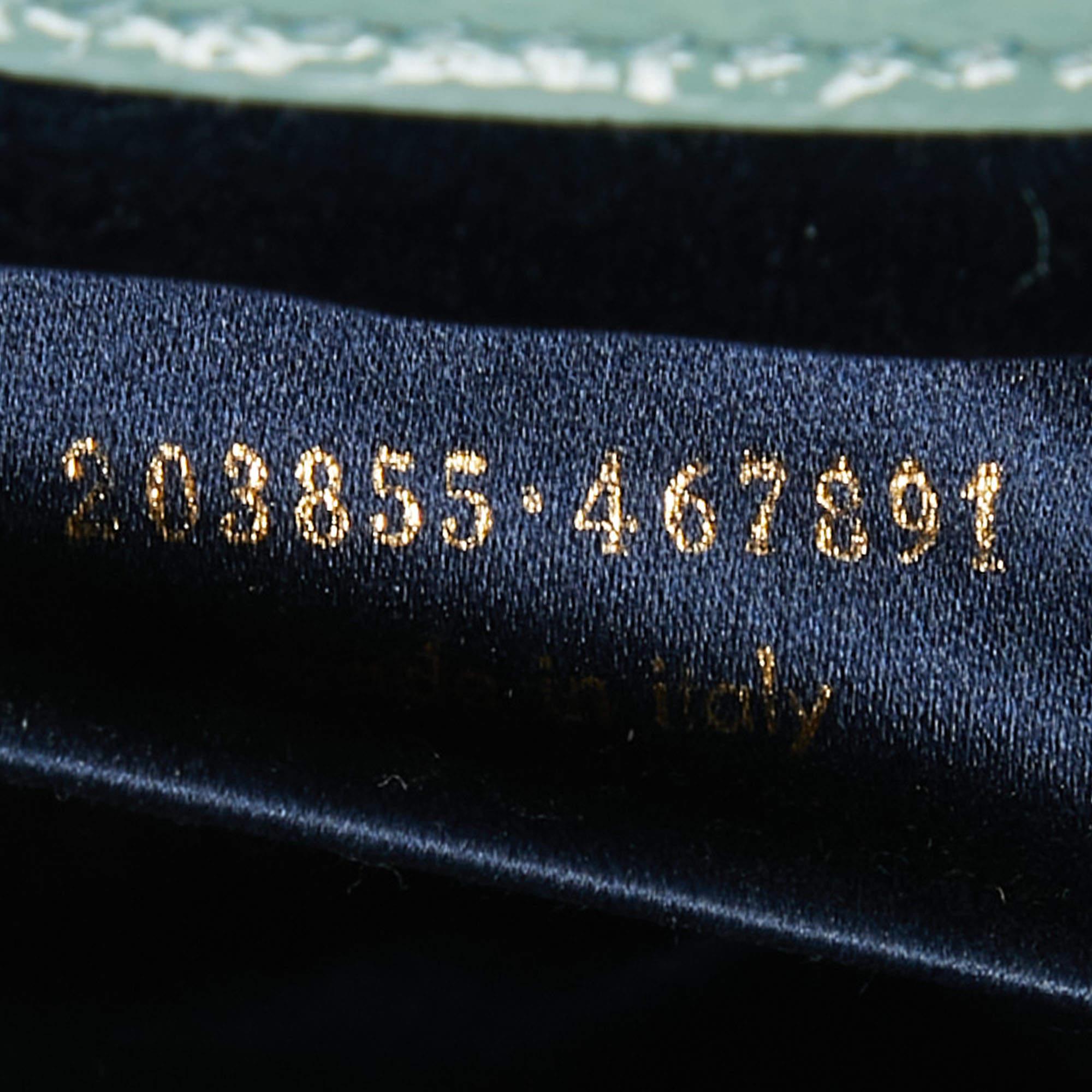 Yves Saint Laurent Light Blue Patent Leather Belle De Jour Flap Clutch For Sale 4