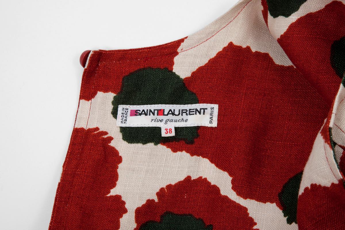 Yves Saint Laurent - Robe de jour en lin en vente 6