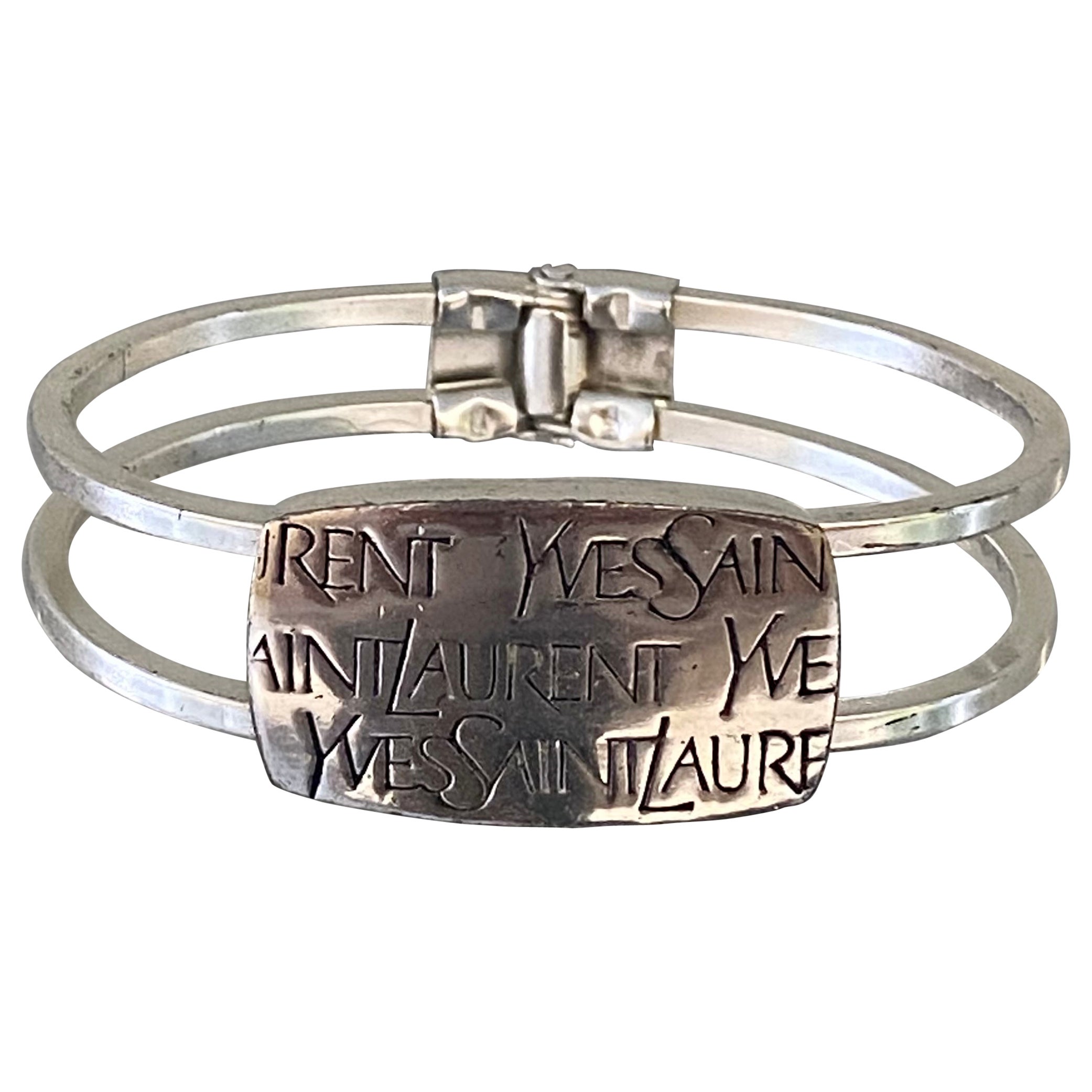 Yves Saint Laurent Logo Bangle Bracelet