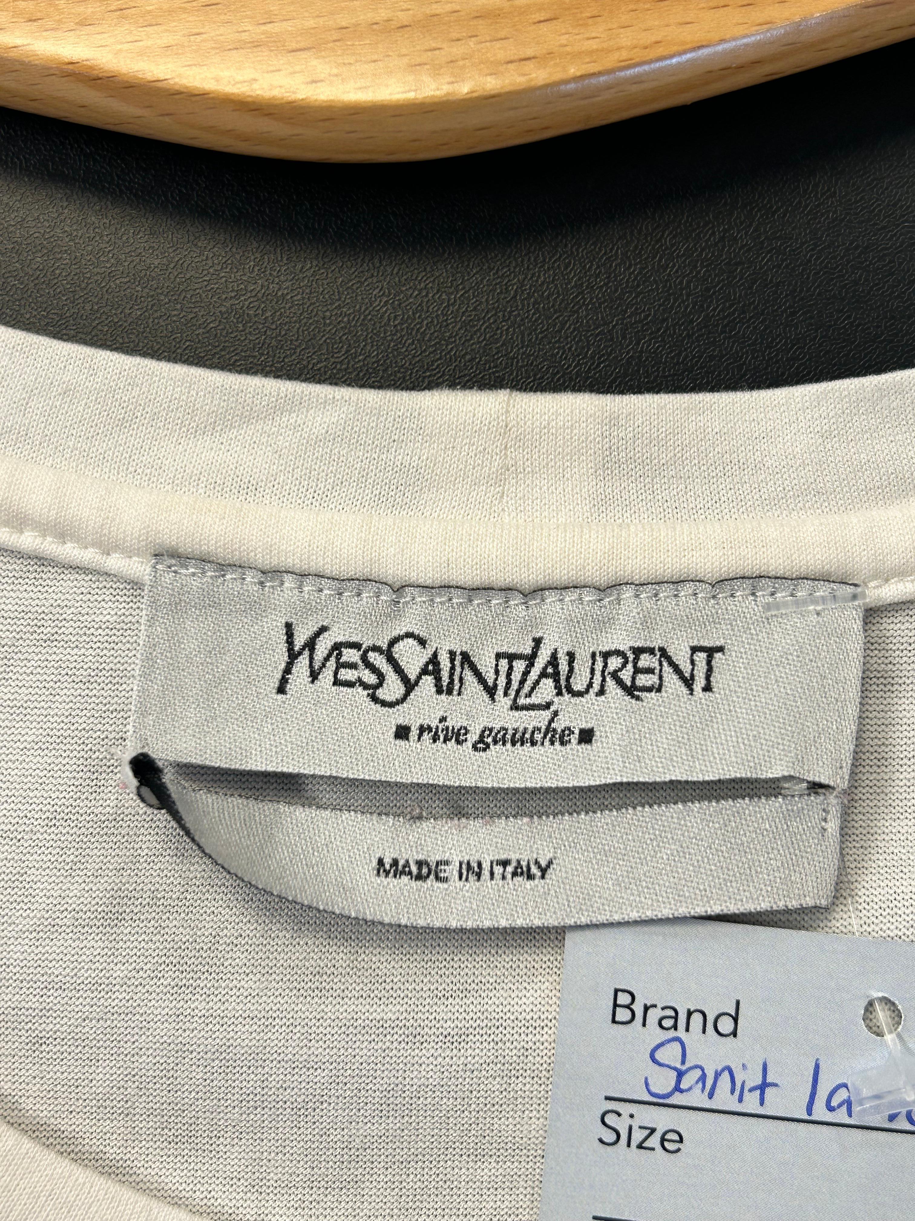 Donna Yves Saint Laurent - Maglietta con logo taglia XS