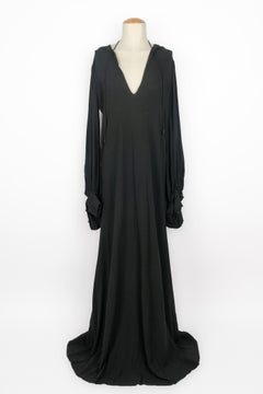 Yves Saint Laurent long hooded dress