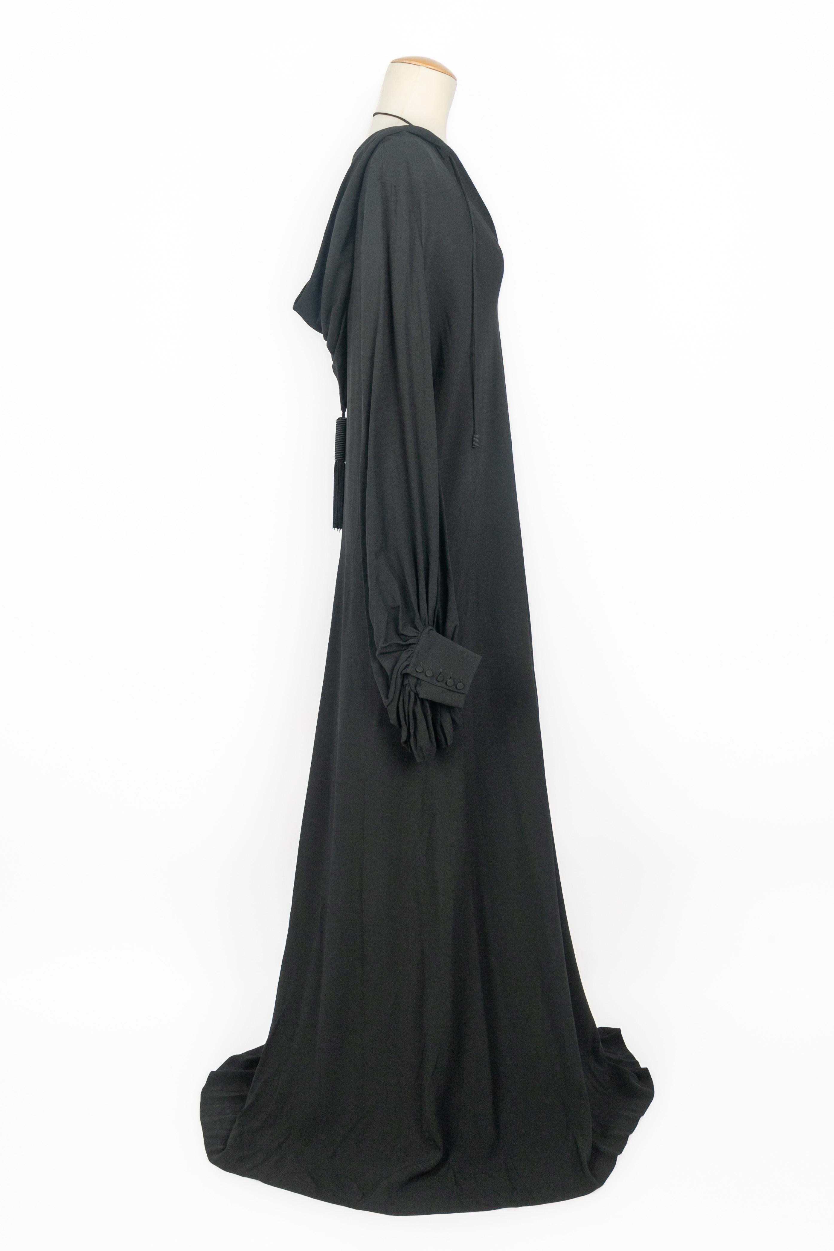 Women's Yves Saint Laurent long hooded dress For Sale