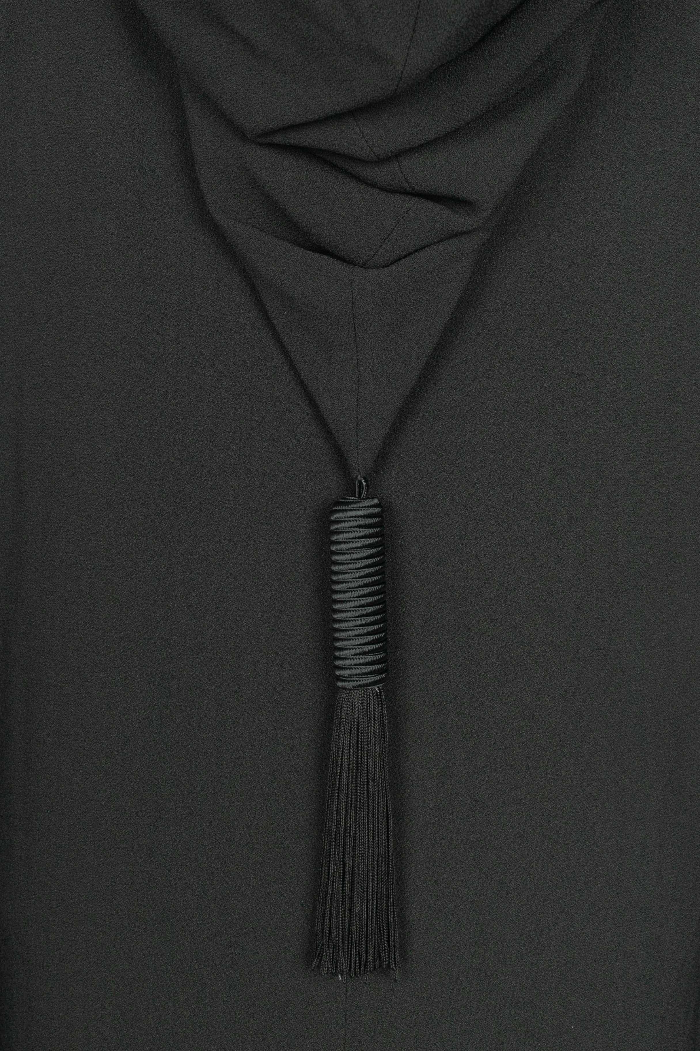 Yves Saint Laurent long hooded dress For Sale 3