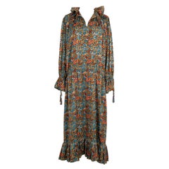 Robe haute couture longue en soie Yves Saint Laurent