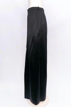 Yves Saint Laurent Long Silk Skirt