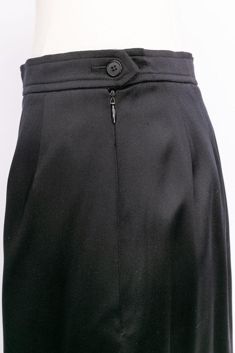 Yves Saint Laurent Long Silk Skirt For Sale 1