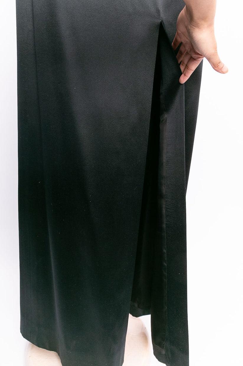 Yves Saint Laurent Long Silk Skirt For Sale 2