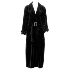 Yves Saint Laurent Long Velvet Coat