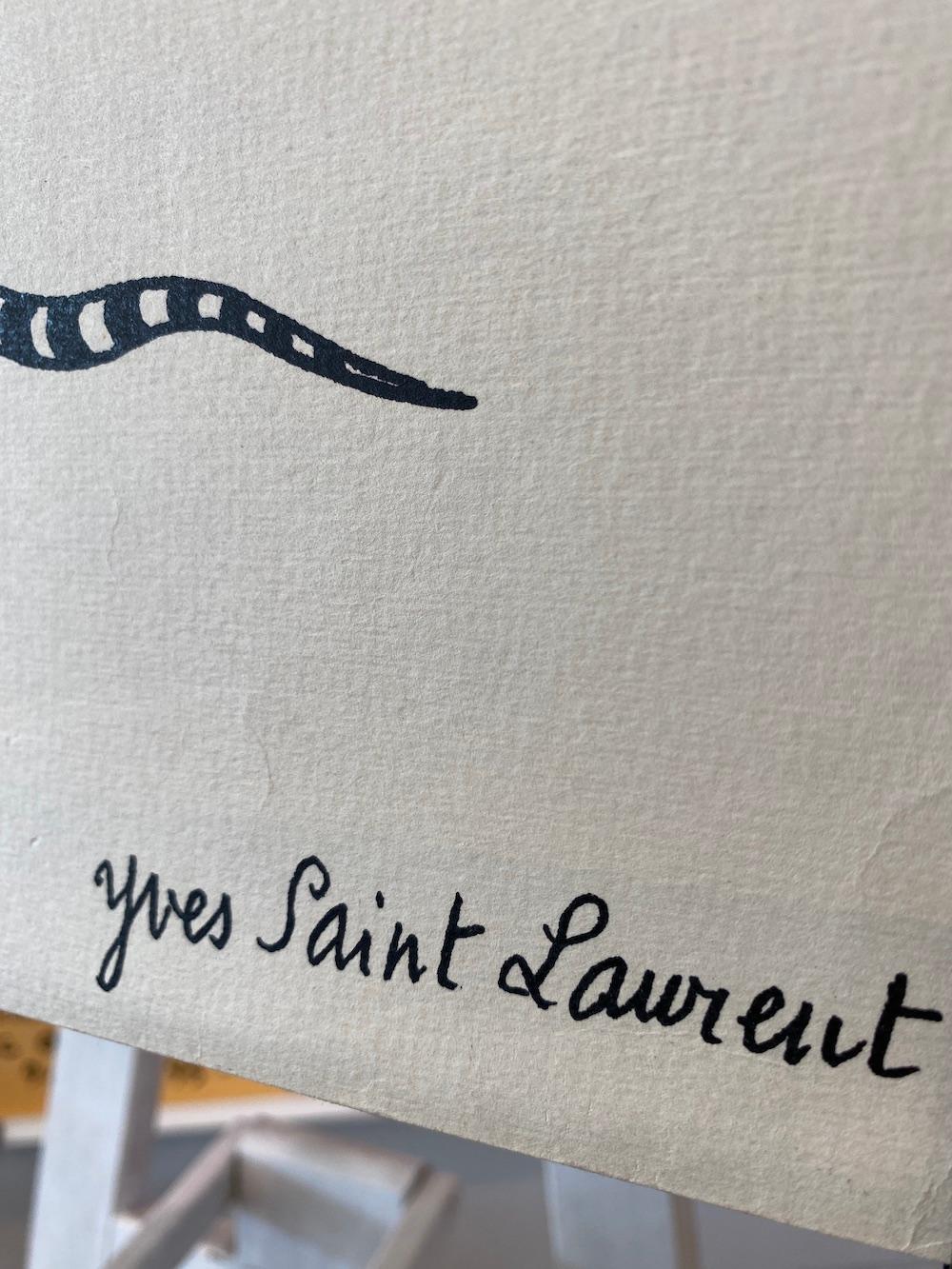 Yves Saint Laurent 'LOVE 1974' Affiche originale d'époque Bon état à Melbourne, Victoria