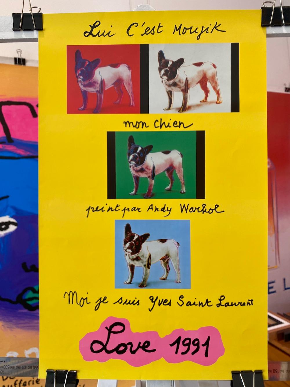 Yves Saint Laurent 'LOVE 1991' Original Vintage Poster im Zustand „Gut“ im Angebot in Melbourne, Victoria