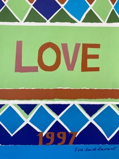 Yves Saint Laurent 'LOVE 1997' Original Vintage Poster