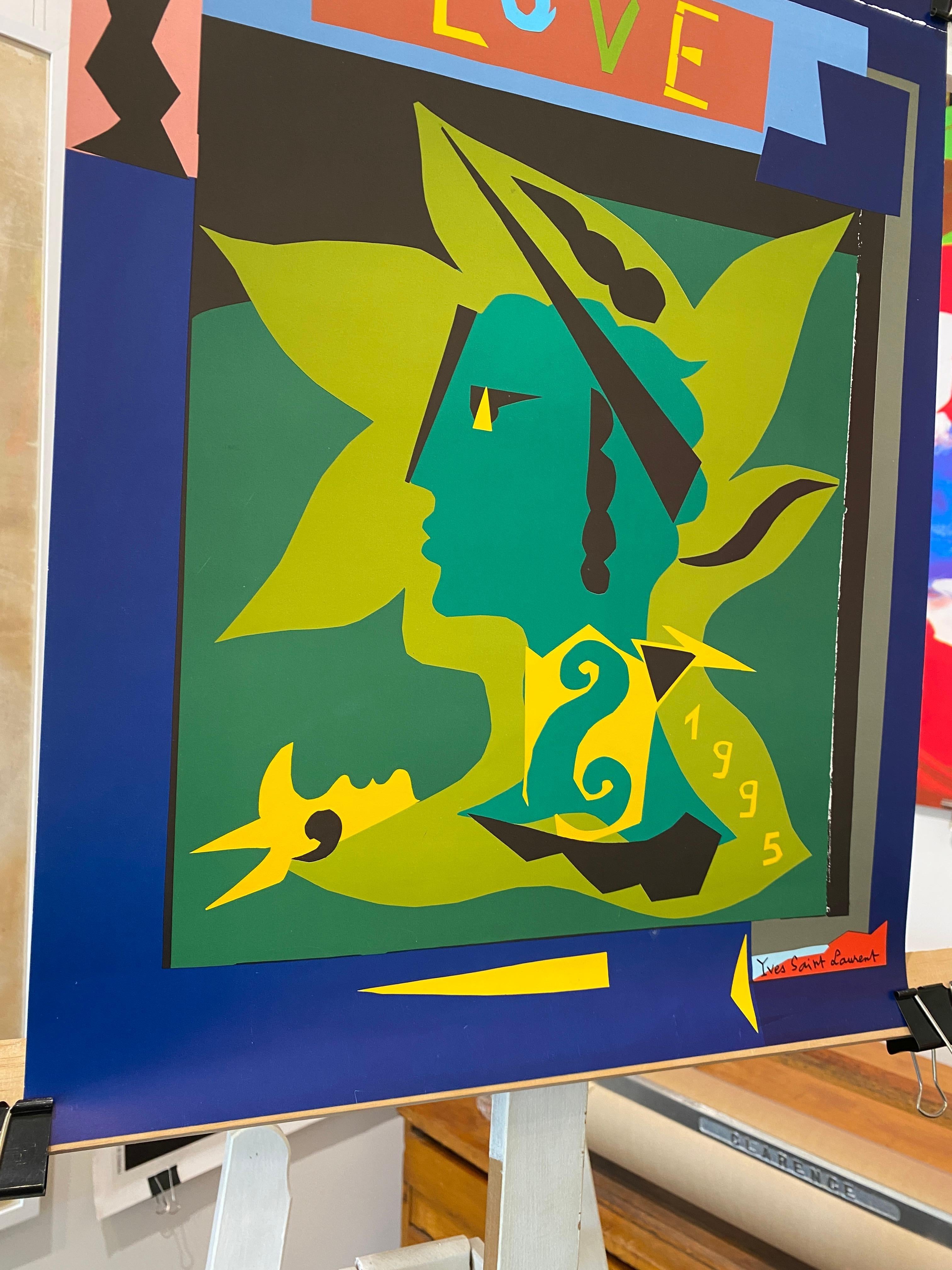 Yves Saint Laurent 'LOVE 1998' Original Vintage Poster For Sale 3