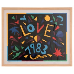Yves Saint Laurent Love Poster, 1983