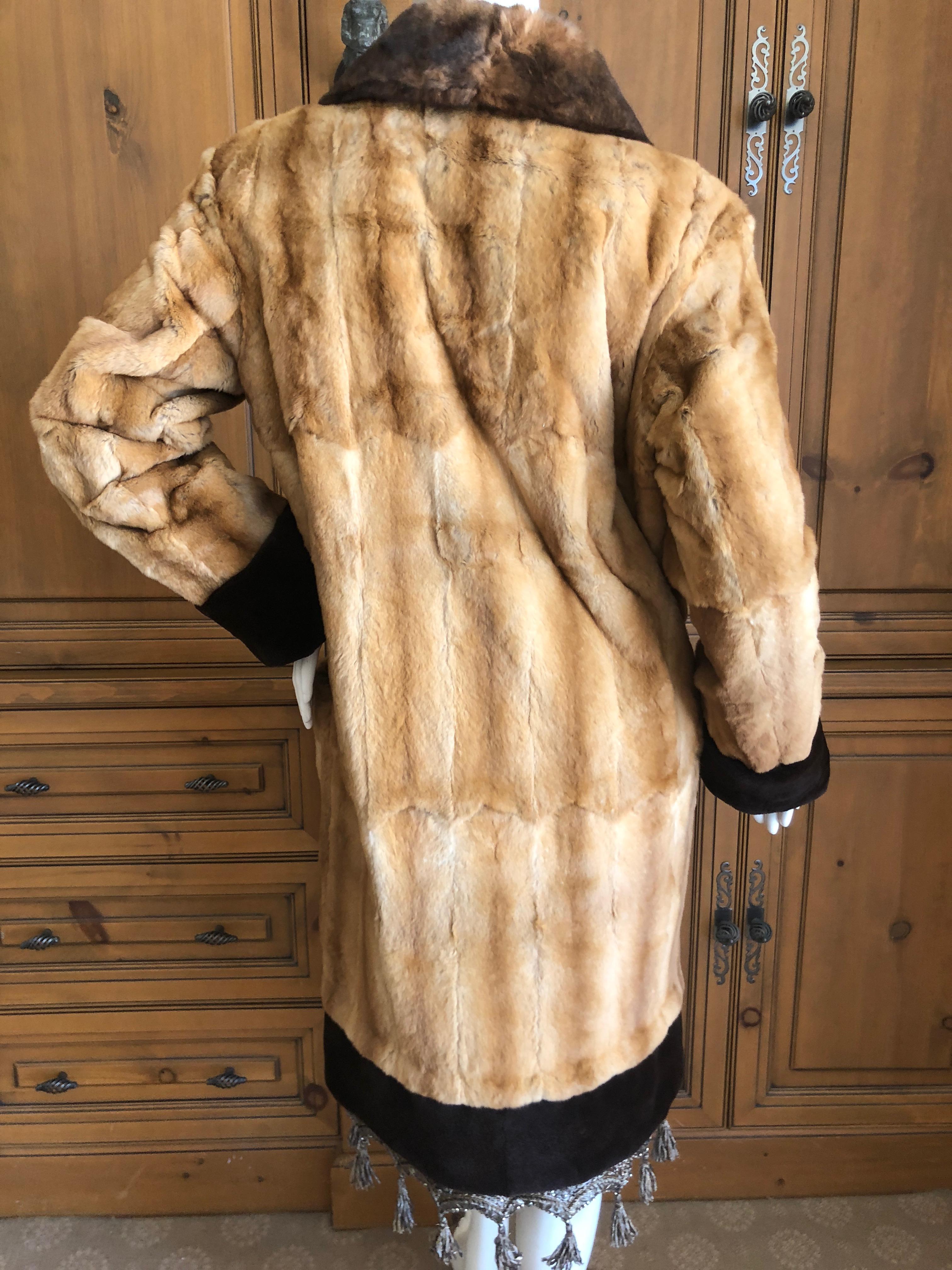 Yves Saint Laurent Luxurious Embellished Chinchilla Fur Coat For Sale 7
