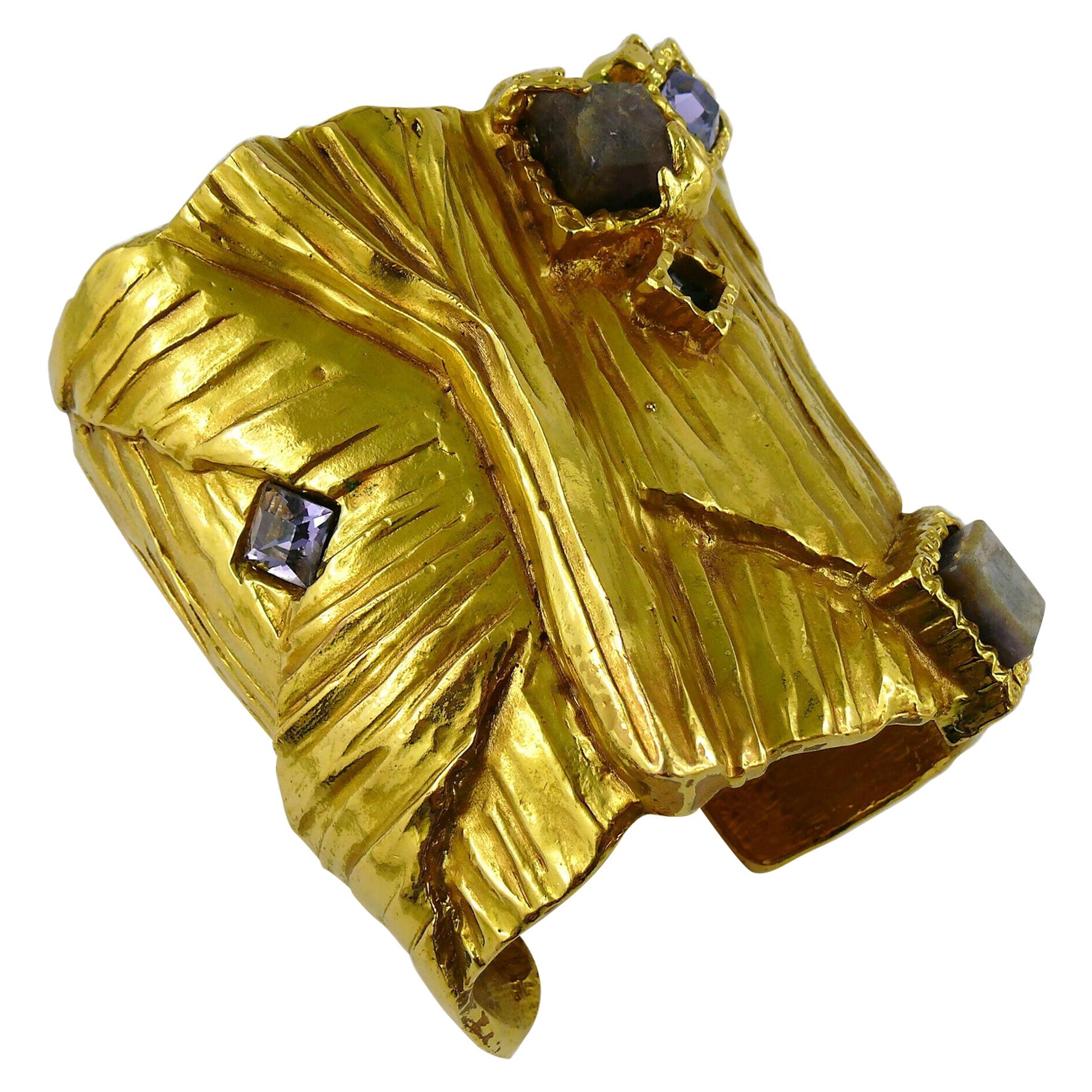 Yves Saint Laurent Massive Jewelled Arty Manschettenarmband mit Juwelen