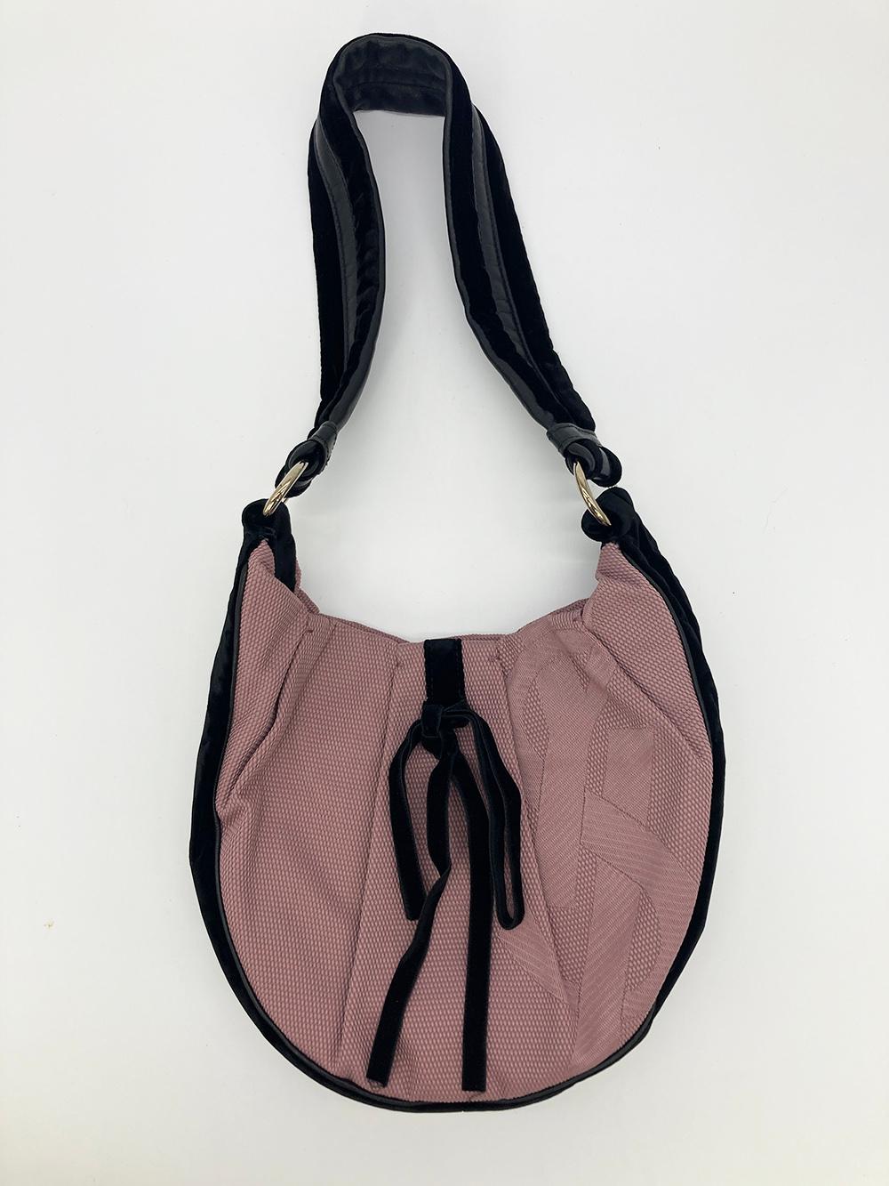 Yves Saint Laurent Mauve Canvas Rive Gauche Shoulder Bag  For Sale 5