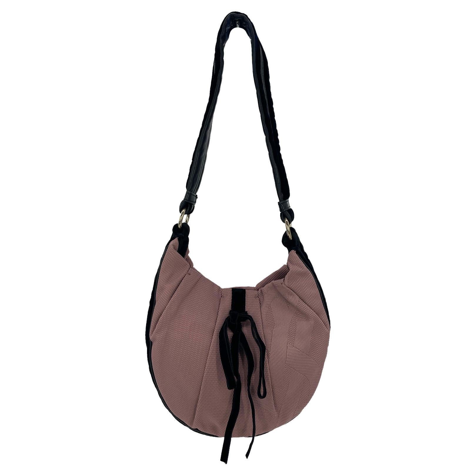 Yves Saint Laurent - Sac à bandoulière « Rive Gauche » en toile mauve