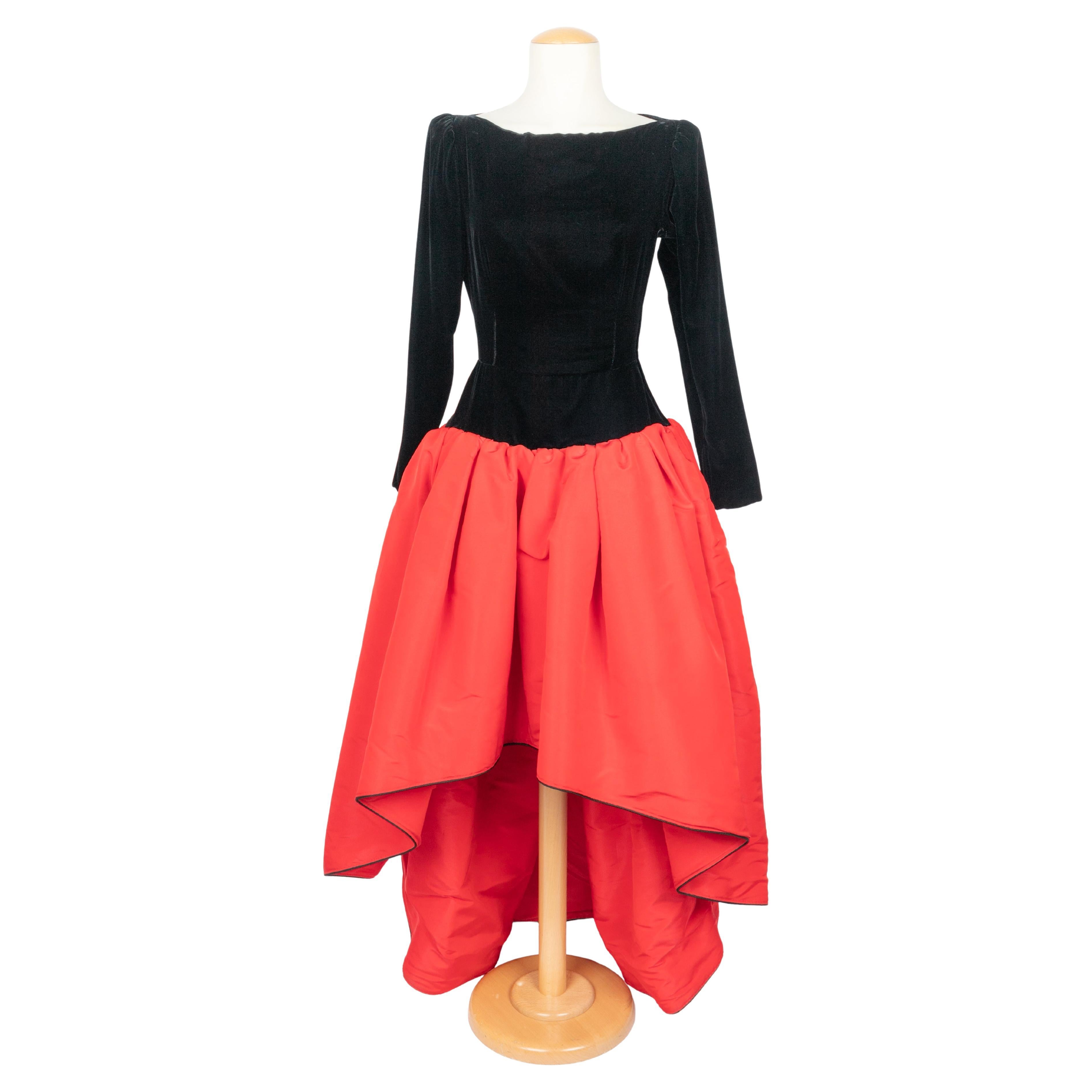 Robe longue Yves Saint Laurent Winter 1988