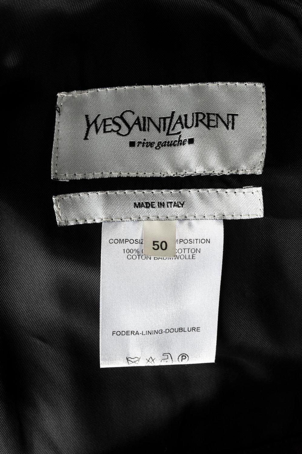 Yves Saint Laurent Men Coat by Tom Ford Rive Gauche Size 50 (Large), S550 For Sale 3