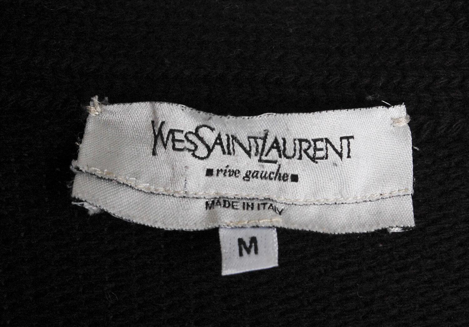 Yves Saint Laurent Men Rive Gauche Cardigan Merino Wool Sweater Size M S019 1