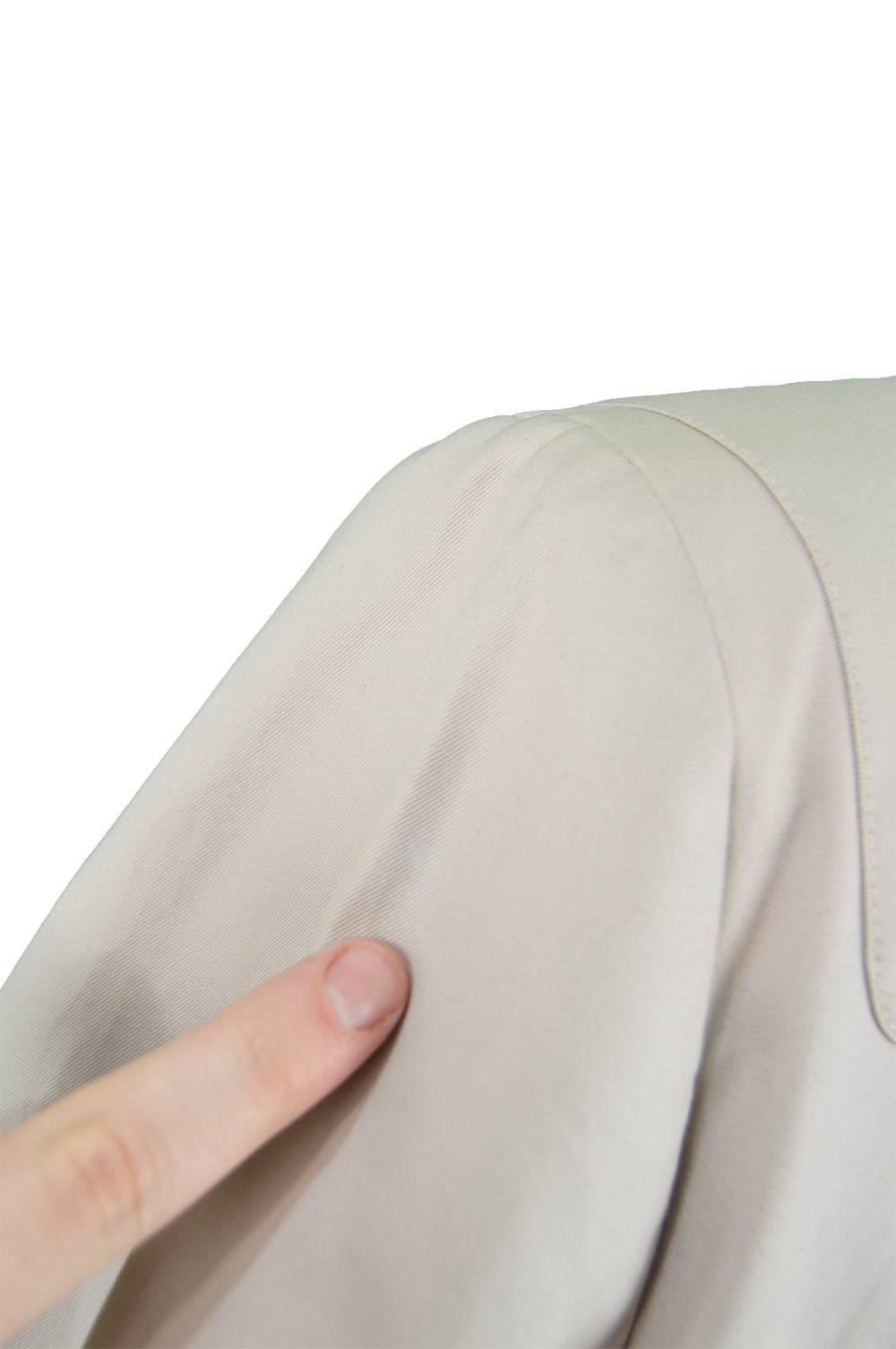 Yves Saint Laurent Men's Beige Cotton Single Breasted YSL Safari Jacket  4
