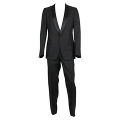 Yves Saint Laurent Men's Satin Trimmed Wool Two Piece Suit It 50 Uk/us Chest 40