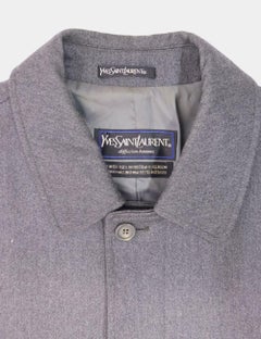 Yves Saint Laurent Herrenmantel aus Wolle Größe Large