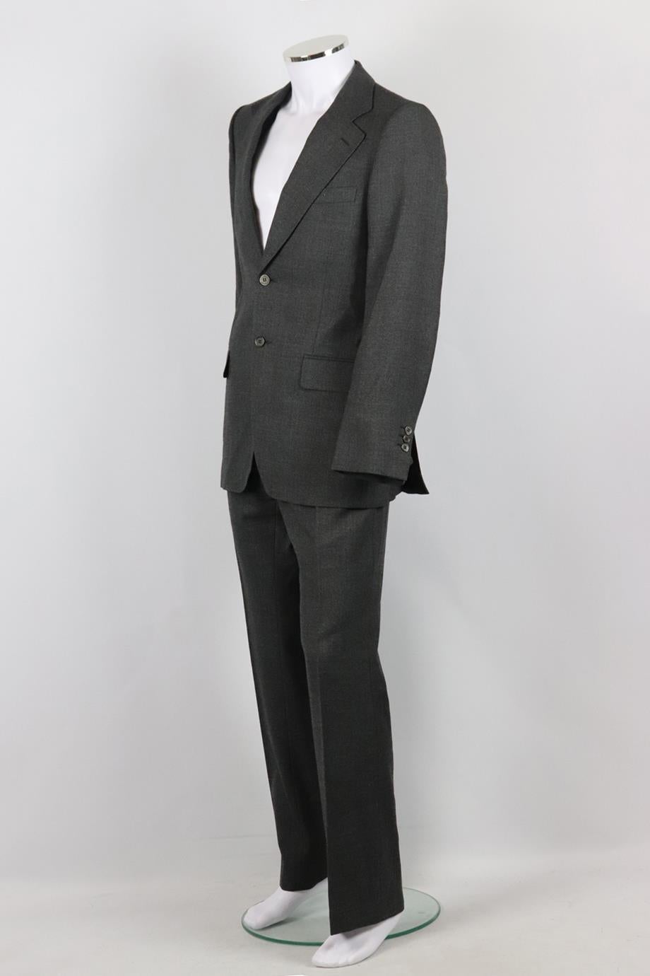 Yves Saint Laurent Men's Wool Two Piece Suit It 50 Uk/us Chest 40 In Excellent Condition In London, GB