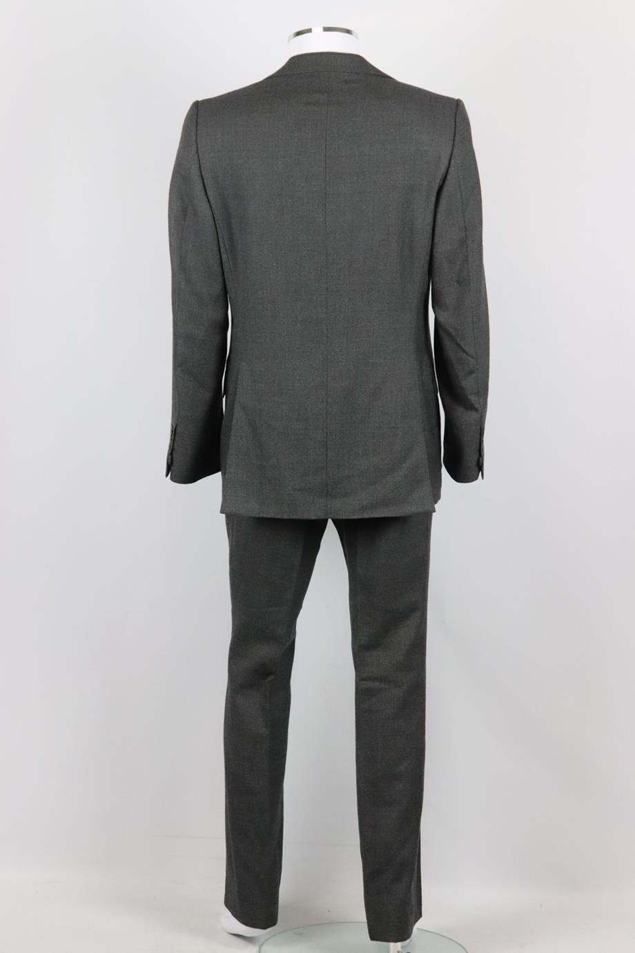 Yves Saint Laurent Men's Wool Two Piece Suit It 50 Uk/us Chest 40 1